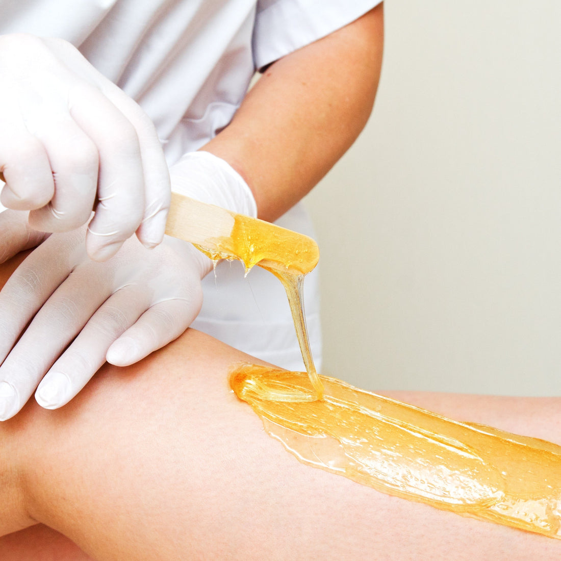 Leg waxing for women